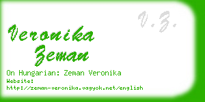 veronika zeman business card